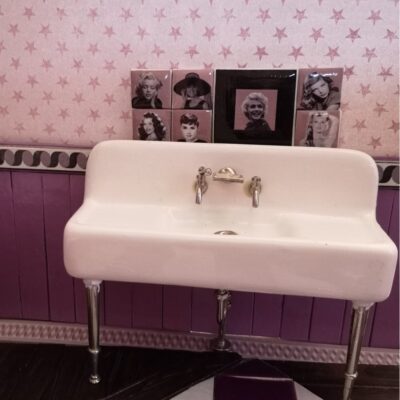 Baño rosa | Arte en Miniatura